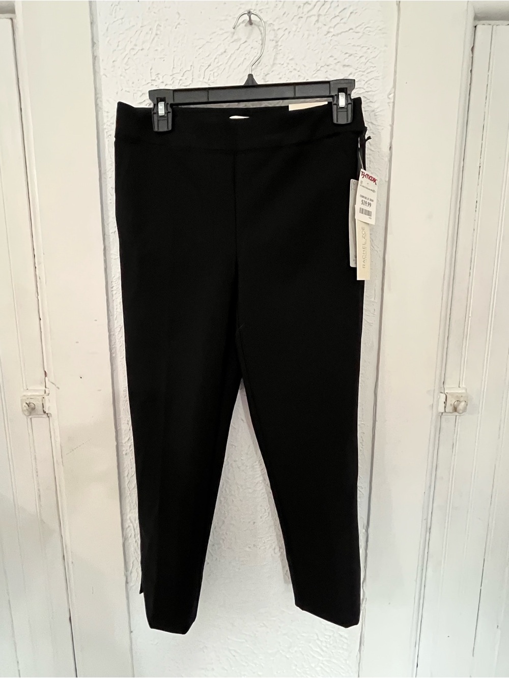 Rachel Zoe Black Mid-Rise Slim Leg Pants